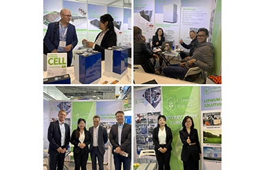 حضر تخزين الليثيوم في معرض البطارية أوروبا ، عقد في شتوتغارت